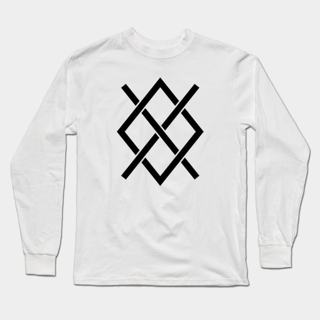 Gungnir Norse Odin Viking Rune Pagan Mythology Long Sleeve T-Shirt by Blue Pagan